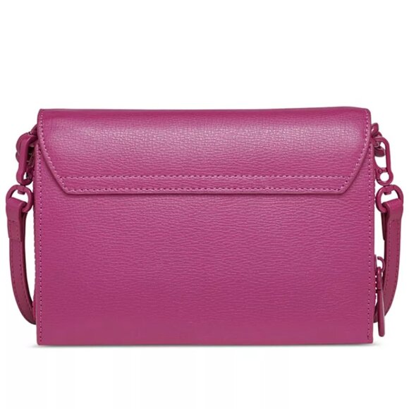 KARL LAGERFELD PARIS Lourdes Chain Strap Crossbody Leather Bag Dark Cactus - Picture 4 of 5